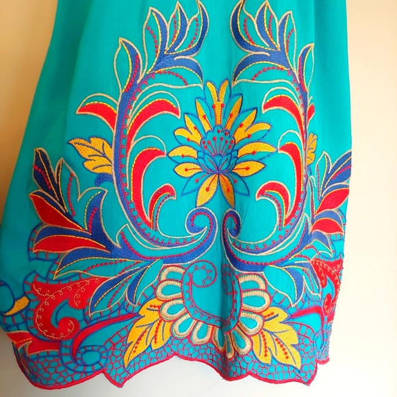 Flying Tomato Embroidery Boho Summer Dress Size S - Picture 6 of 17
